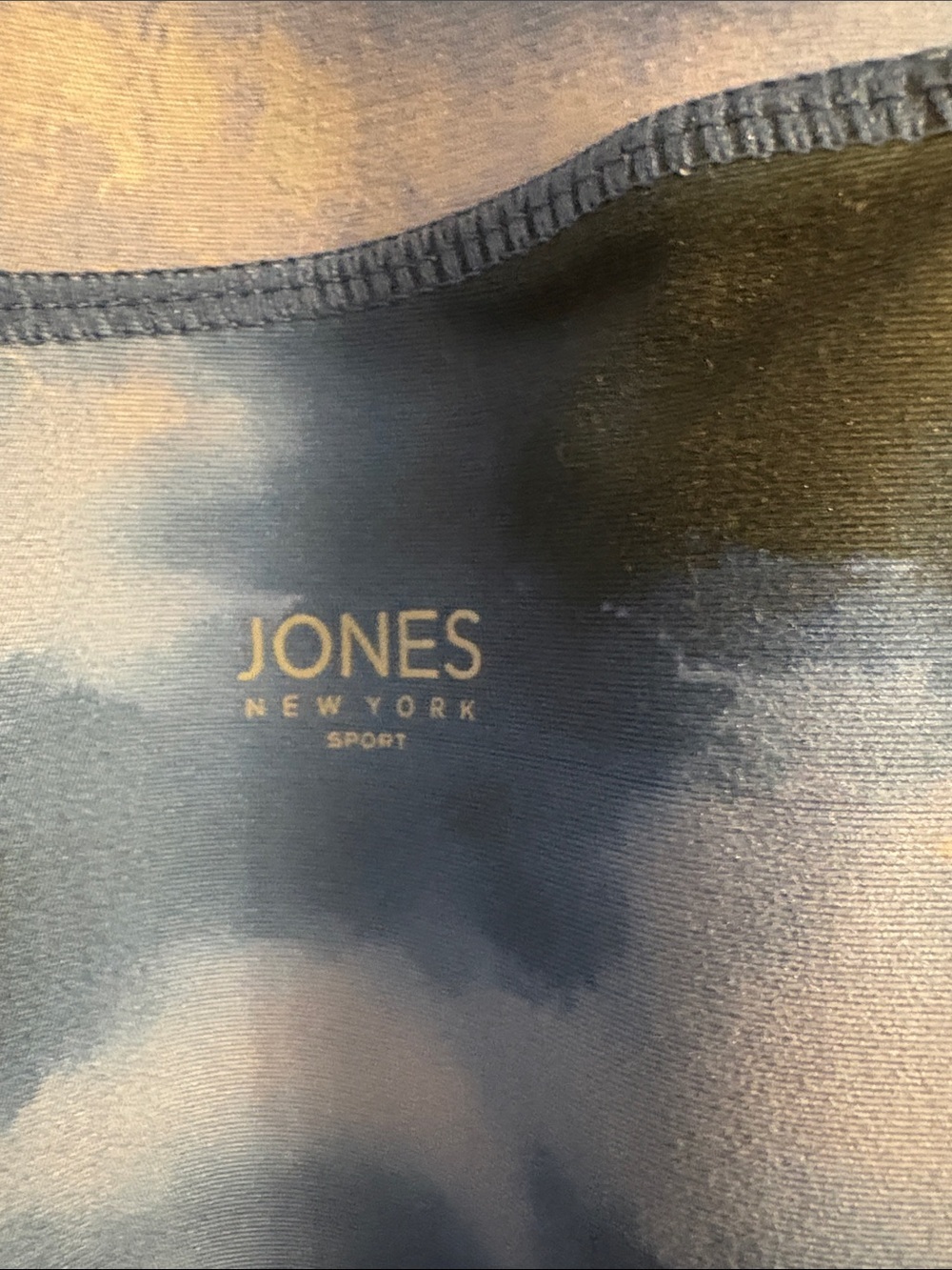 Jones New York Navy and White Cloud-Print Leggings - Picture 3 of 6